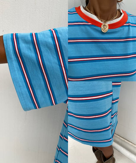 wide border T「w collar」#618