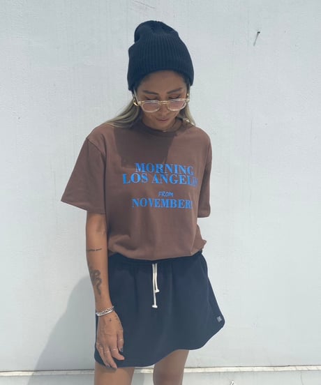 logo tee「MORNING」#7721