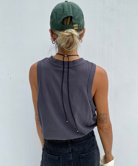 drop armhole tank「WONDERFUL」#11889