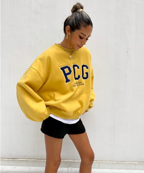 oversized sw「PCG」#6658511（裏起毛）