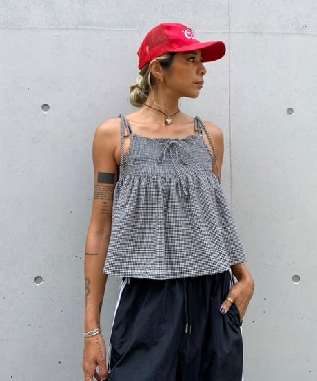 check flare cami「gingham」#6836
