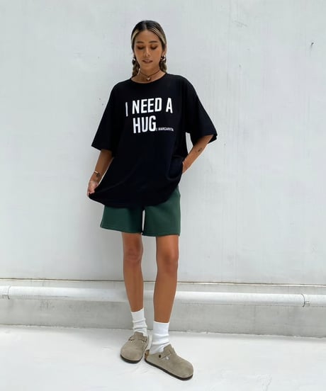wide tee「HUG」#3271