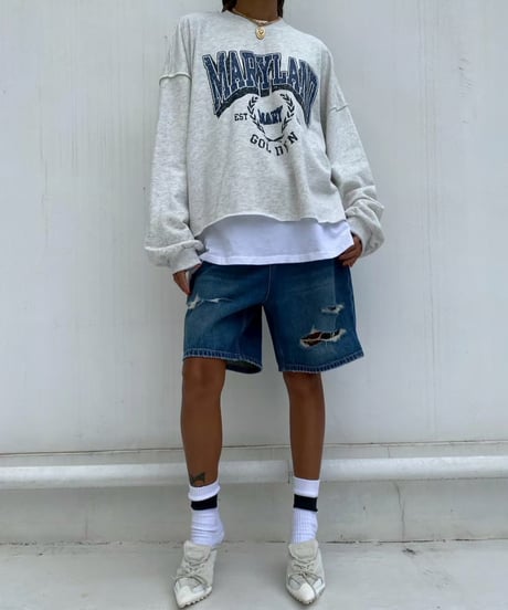 denim half pt「rip n wash」#66596