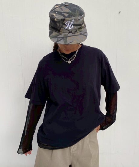 flat top cap「H」#2603-2/2