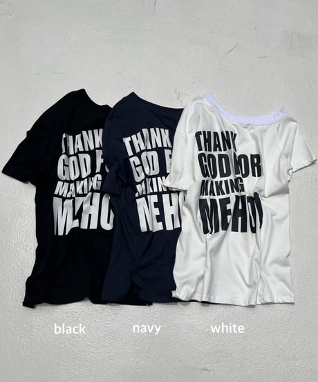 logo tee「oneshoul」#25465
