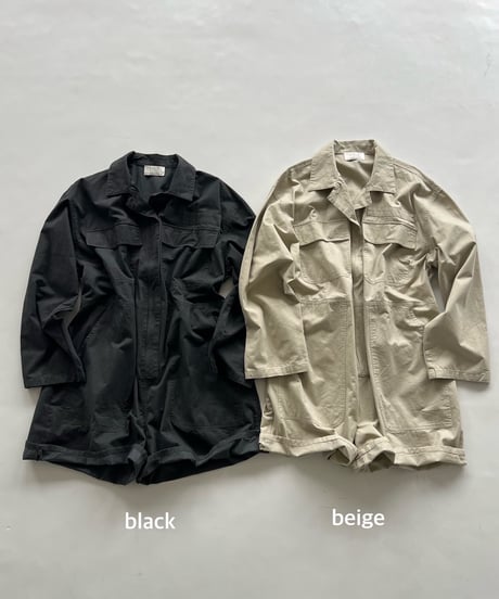 short jumpsuit「flap pocket」#523563