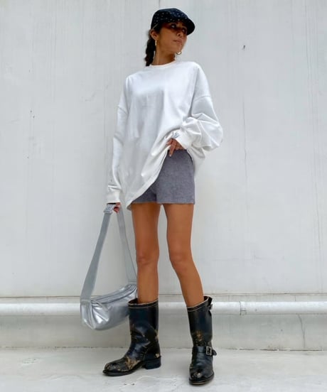 rib shorts「stretch knit」#8805512