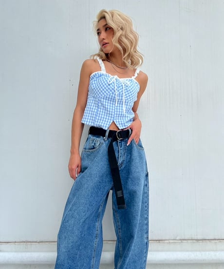 gingham camisole「diner」#2859
