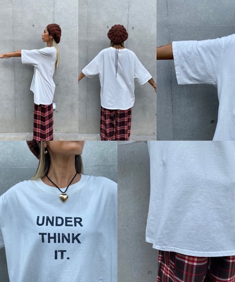 wide tee「UNDER THINK IT.」#5703