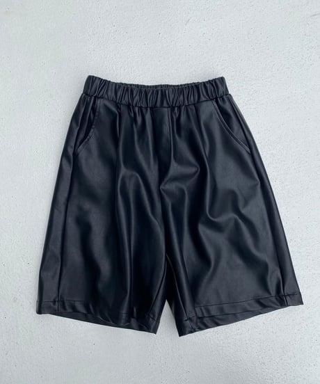 vegan leather half pt「straight wide」#31615