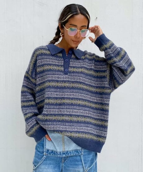 pattern knit「collar」#5066159