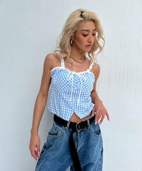 gingham camisole「diner」#2859