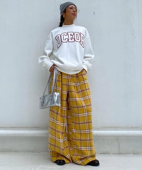high neck sw「flocky font」#2162859(裏起毛）
