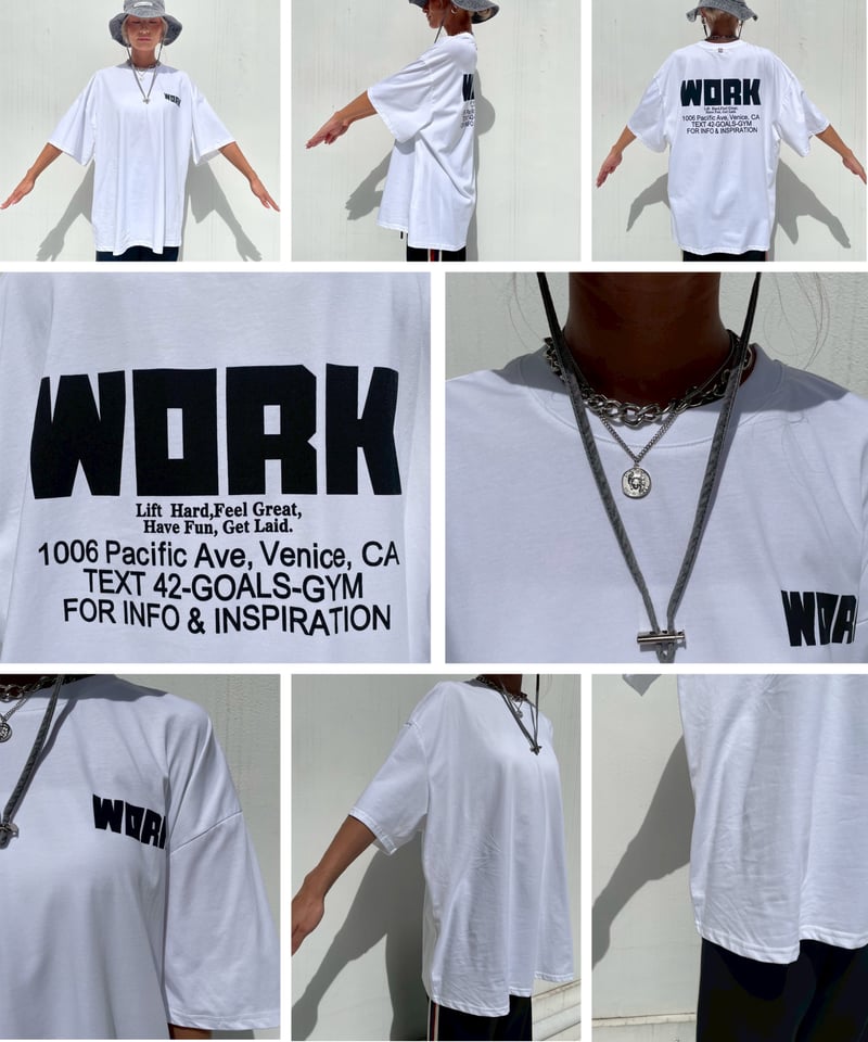 oversized T 「WORK」 #61232 | tablethotel-sūdo
