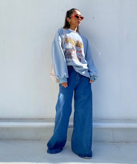 wide sw shirt「car graphic」#6251(裏起毛)