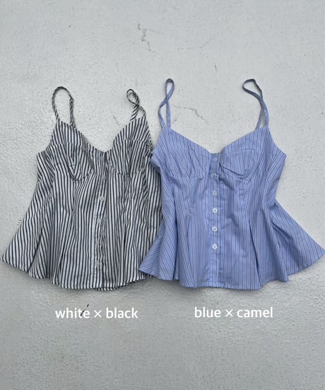 stripes cami「button」#601636