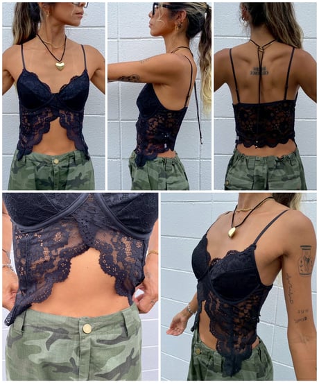 lace cami「butterfly」#3045