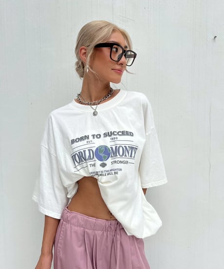 【¥6,800→¥4,200】oversized T「world」#2185
