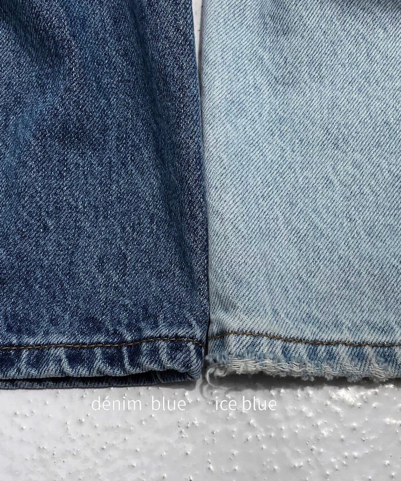 solid wide denim「belt」#575 | tablethotel-sūdo