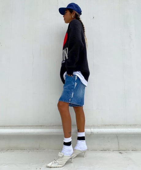 denim shorts「side rip」#1368359