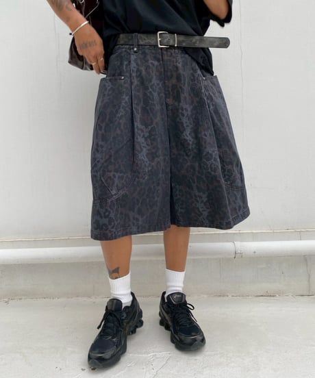 half pt「washed leopard」#6363-264