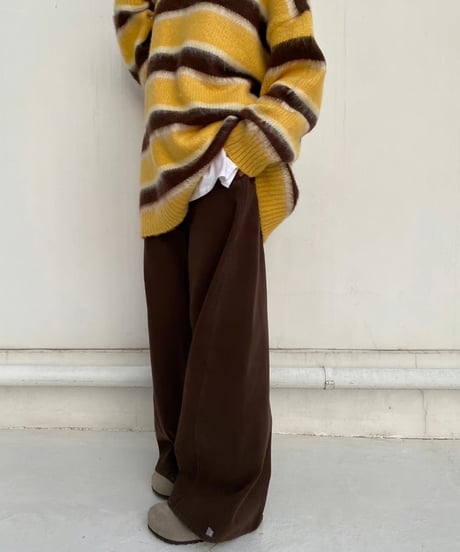 wide straight pt「draping」#0769 (裏起毛)