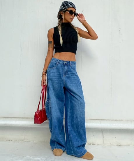 cargo denim「pocket barrel」#926158
