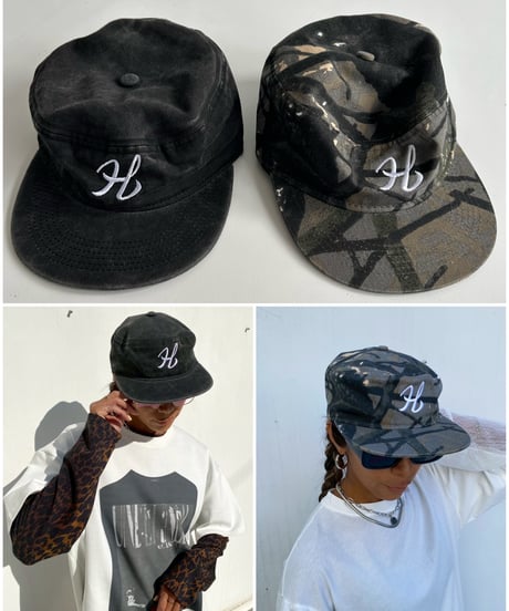 flat top cap「H」#2603-2/2