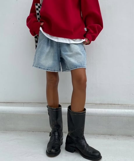 denim short pt 「Baggy」#122