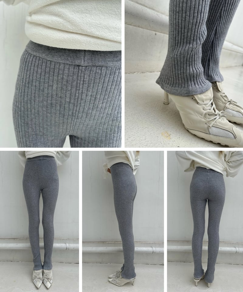 rib leggings「flared」#179 | tablethotel-sūdo