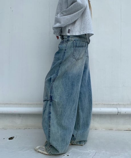 3D tuck denim「tapered」#99003