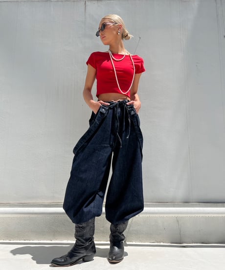 2way denim salopette 「thick」#87711