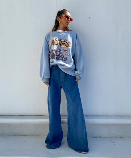 wide sw shirt「car graphic」#6251(裏起毛)