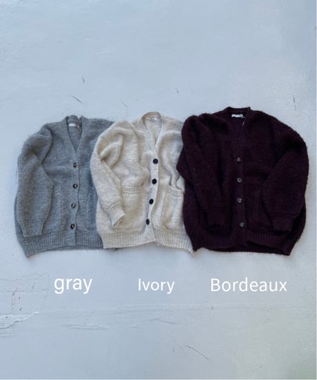 knit cardigan「mix yarn」#8179