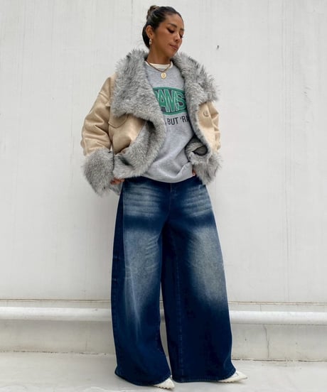 2way coat「fur leather」#251063511（リバーシブル）
