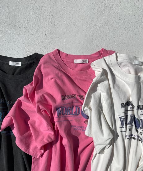 【¥6,800→¥4,200】oversized T「world」#2185
