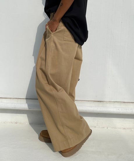 tuck wide pt 「belt waist」#6079