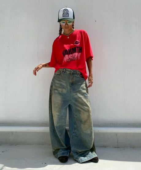 wide tee「WARMTH」#2606064