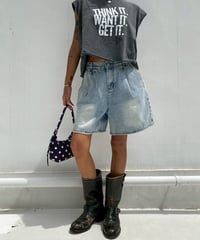 denim short pt 「Baggy」#122