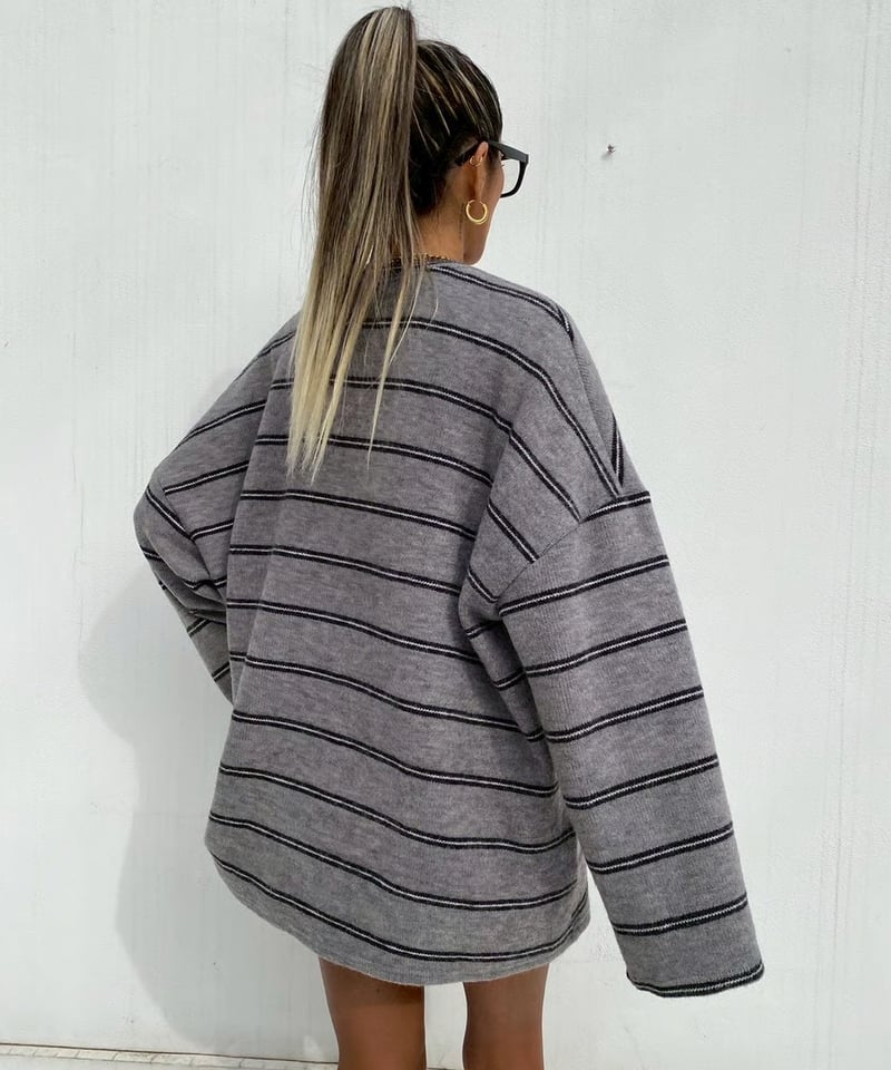 oversized knit「soft borders」#61798510 | tableth