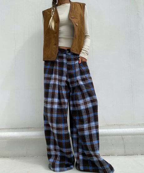 fake leather vest「trim」#993659