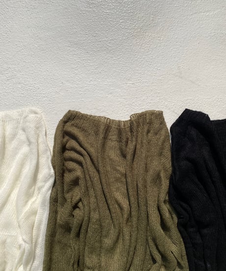 cropped sheer knit「layer me」#61530