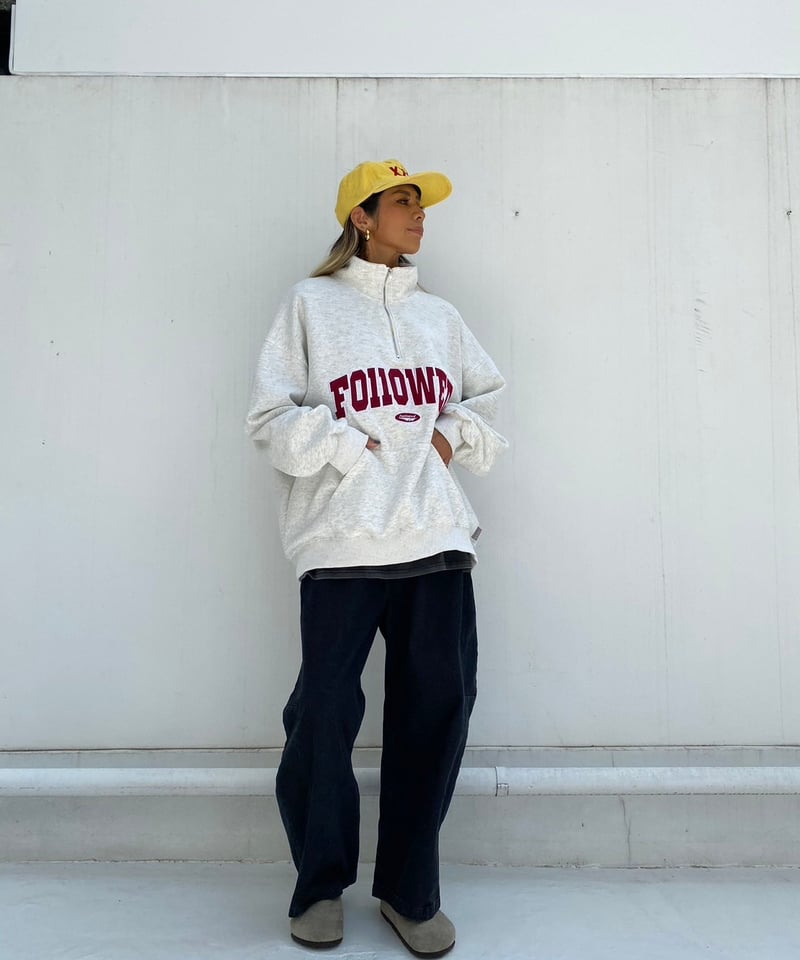 6,900→¥6,600】half zip sw「FOllOWED」#6511 | tab 6,900→¥6,600】half zip sw「FOllOWED」#6511 | tab