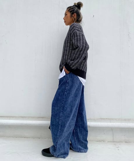 mix color knit「stripe」#8270