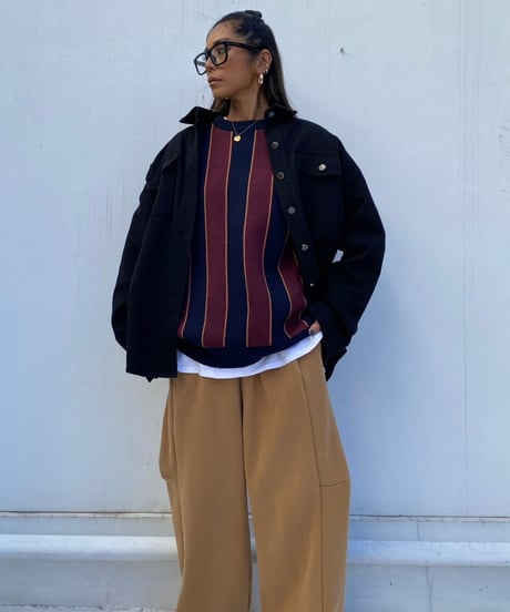stripe knit「soccer」#66357