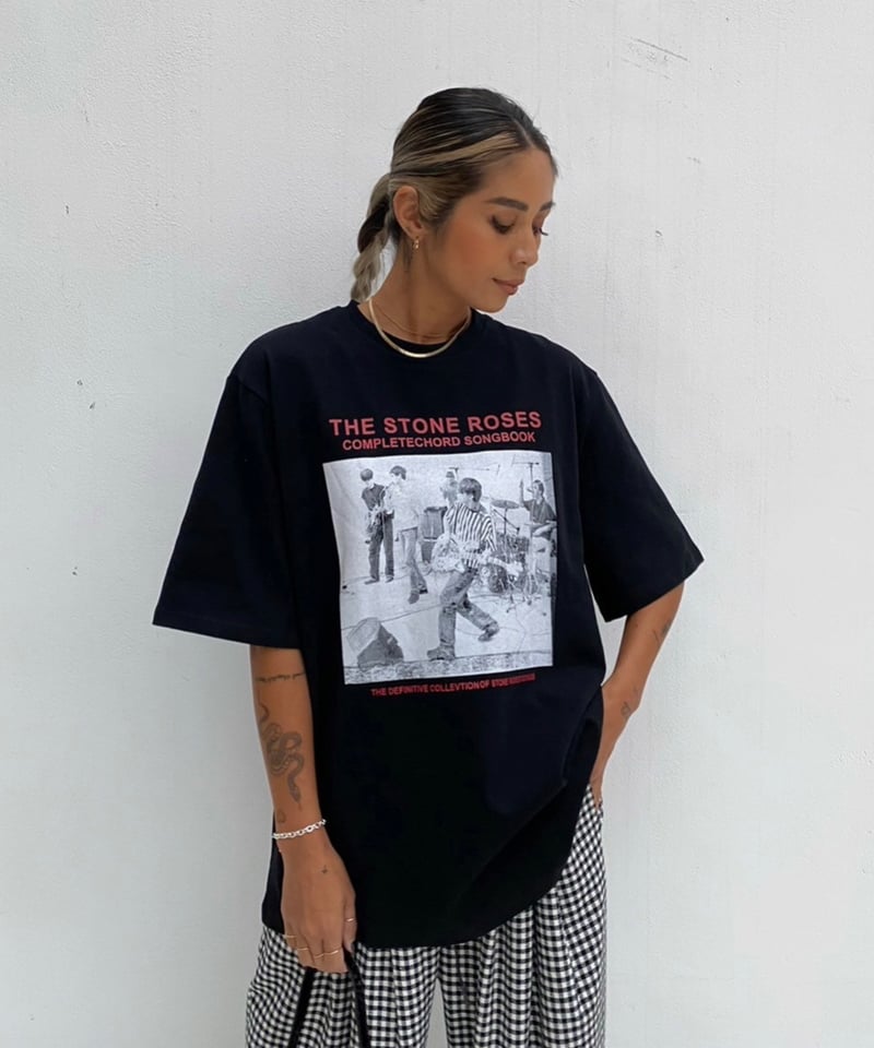 The Stone Roses 長袖カットソー 黒赤 The Stone Roses 長袖カットソー 黒赤