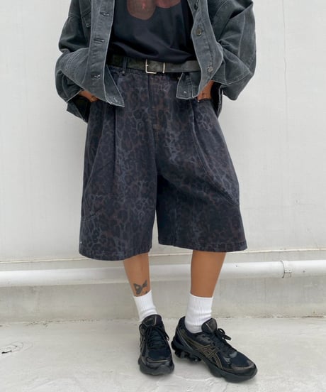 half pt「washed leopard」#6363-264
