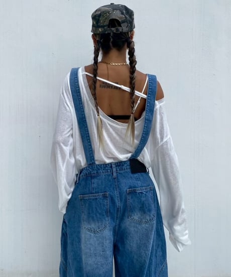 denim salopette「clash」#563063