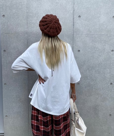 wide tee「UNDER THINK IT.」#5703