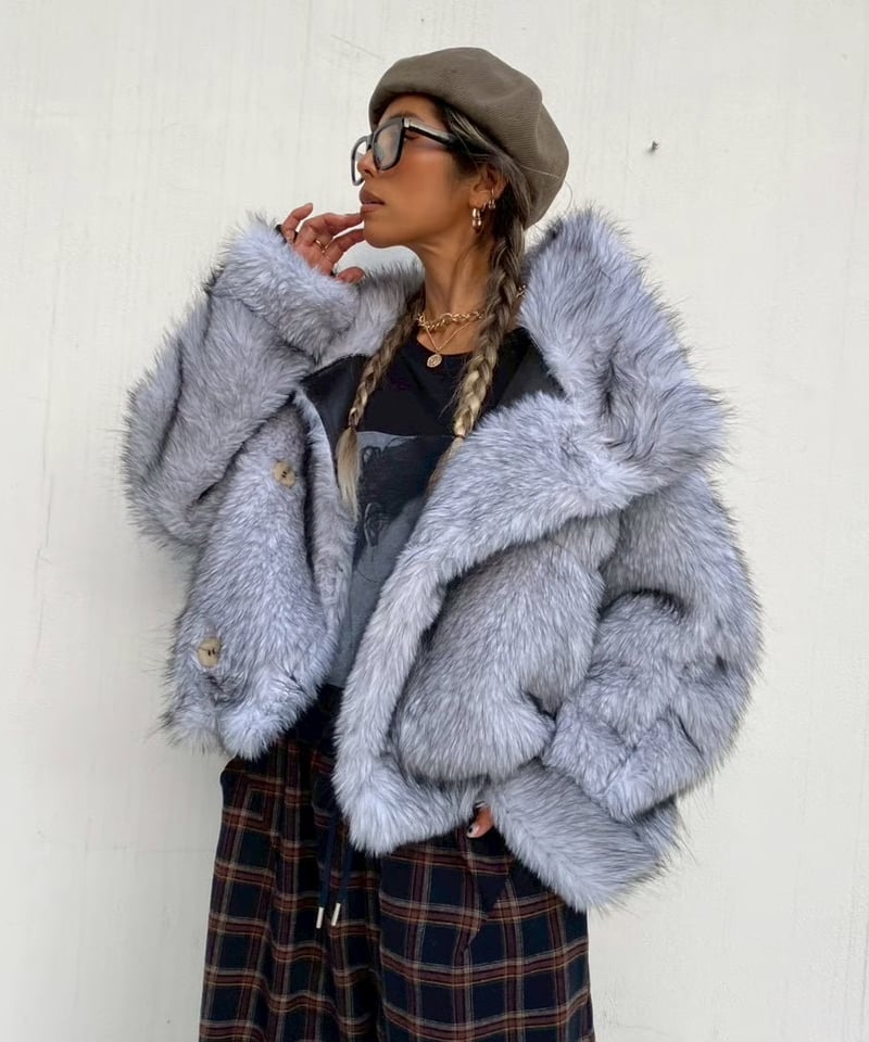 2way coat「fur leather」（リバーシブル）#251063511 | tabl